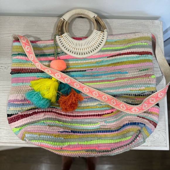 Multicolor woven Handbag - Picture 3 of 6